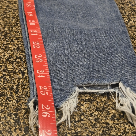 Lucky Brand Bridgette Blue Cropped Ankle Skinny Jeans Distressed Women size 6 - Picture 15 of 16